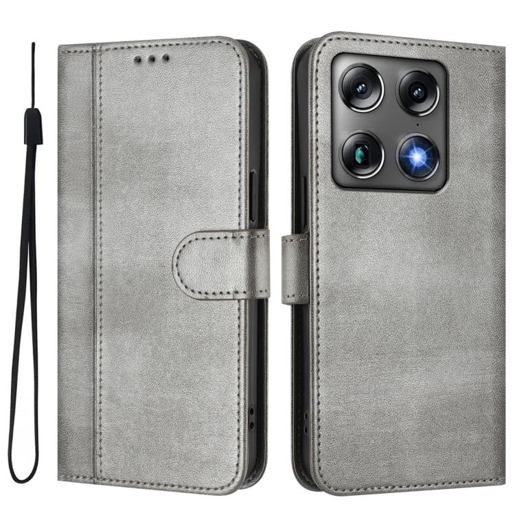For Motorola Moto X70 Air Pro / Signature 5G Line Splicing Buckle Retro Leather Phone Case