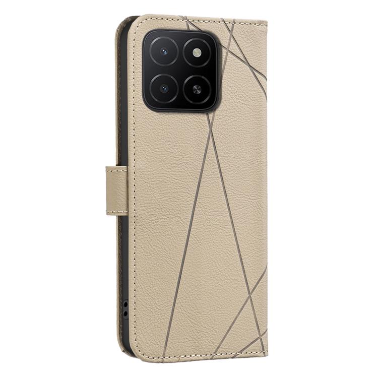 For Honor X5B Geometric Pattern RFID Leather Phone Case
