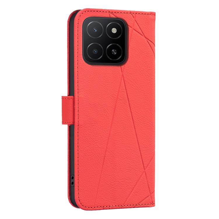 For Honor X5B Geometric Pattern RFID Leather Phone Case