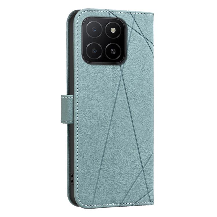 For Honor X5B Geometric Pattern RFID Leather Phone Case