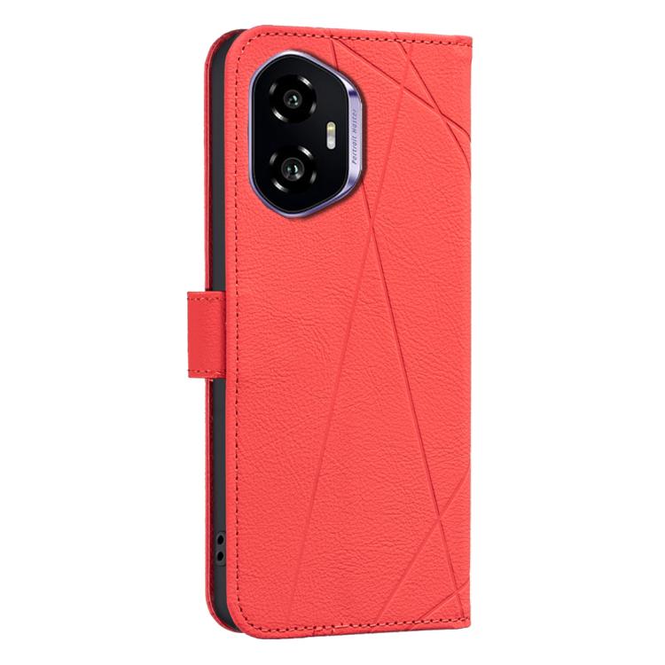 For Honor 300 Geometric Pattern RFID Leather Phone Case