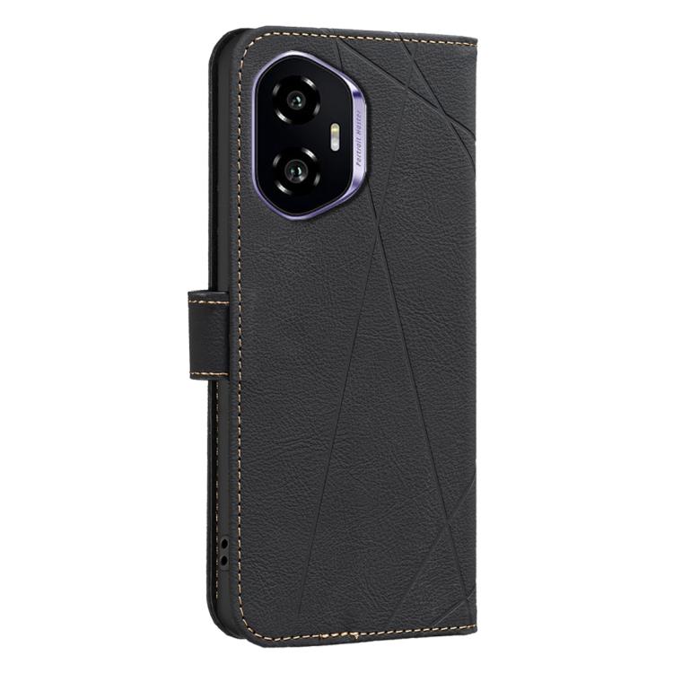 For Honor 300 Geometric Pattern RFID Leather Phone Case