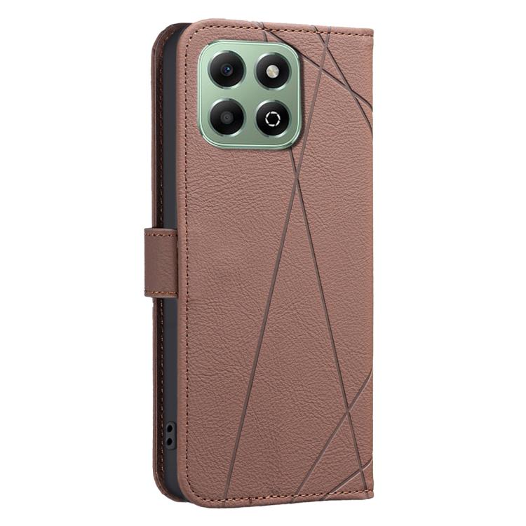 For Honor X6B Geometric Pattern RFID Leather Phone Case