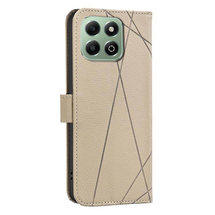 For Honor X6B Geometric Pattern RFID Leather Phone Case
