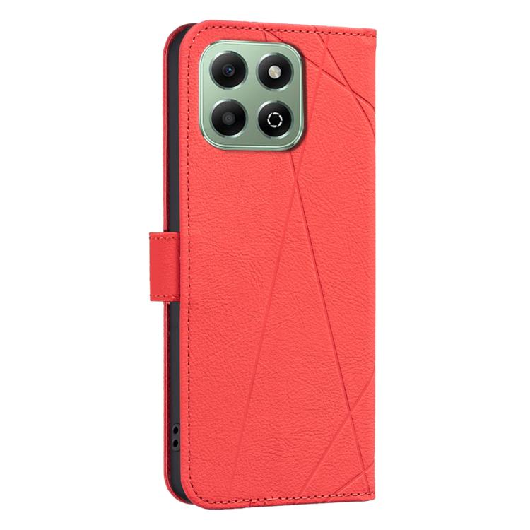 For Honor X6B Geometric Pattern RFID Leather Phone Case