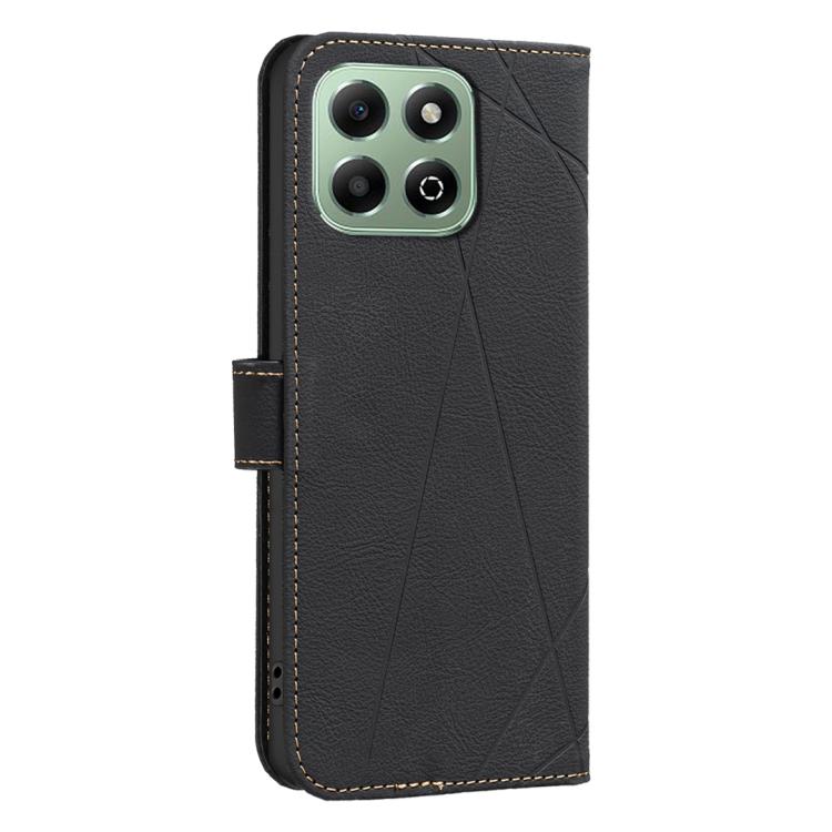 For Honor X6B Geometric Pattern RFID Leather Phone Case