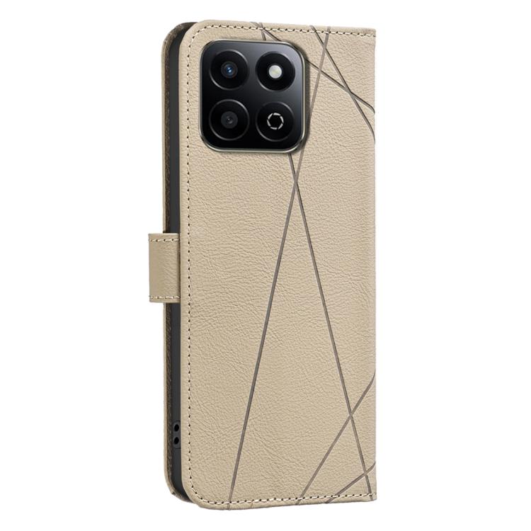 For Honor X7C / 200 Smart Geometric Pattern RFID Leather Phone Case