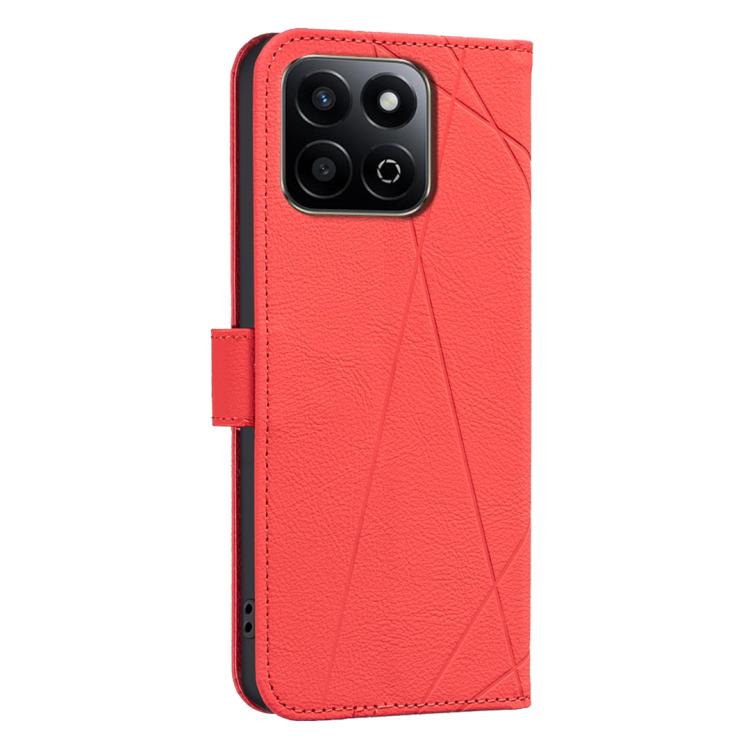 For Honor X7C / 200 Smart Geometric Pattern RFID Leather Phone Case