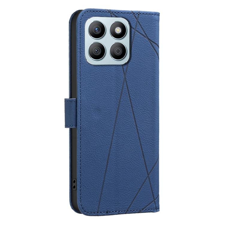For Honor X8B Geometric Pattern RFID Leather Phone Case