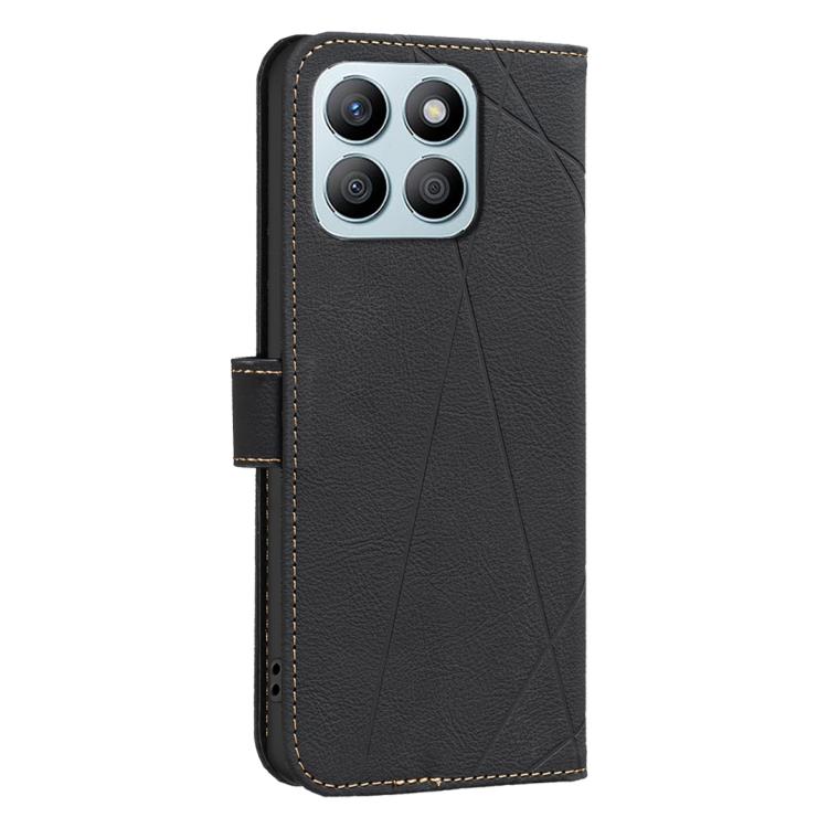 For Honor X8B Geometric Pattern RFID Leather Phone Case