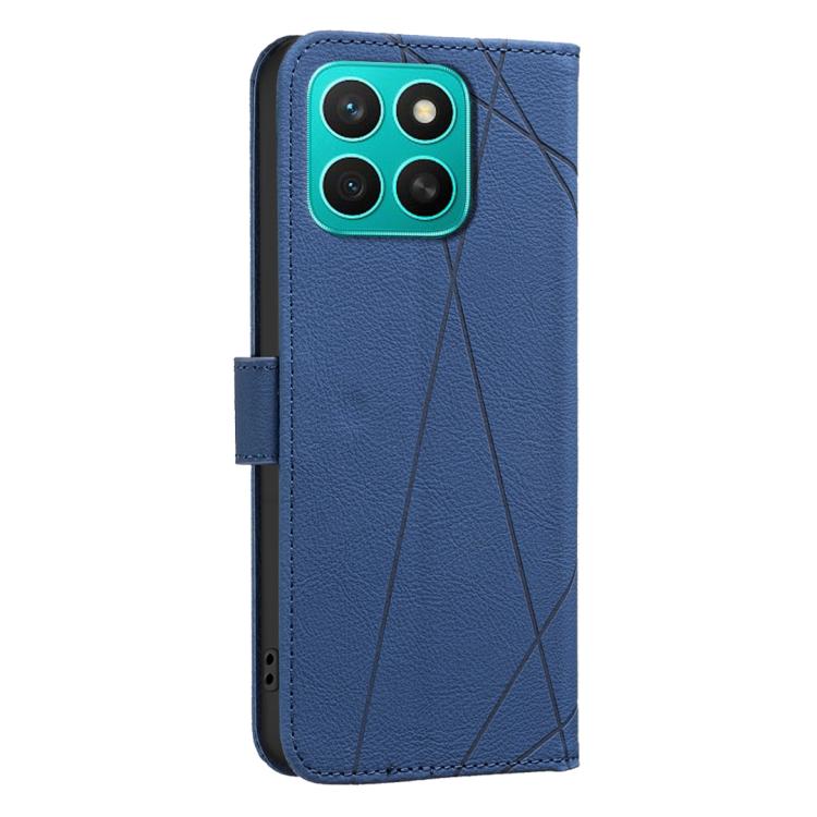 For Honor X8C Geometric Pattern RFID Leather Phone Case