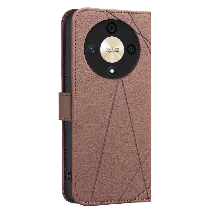For Honor X9B / Magic6 Lite Geometric Pattern RFID Leather Phone Case