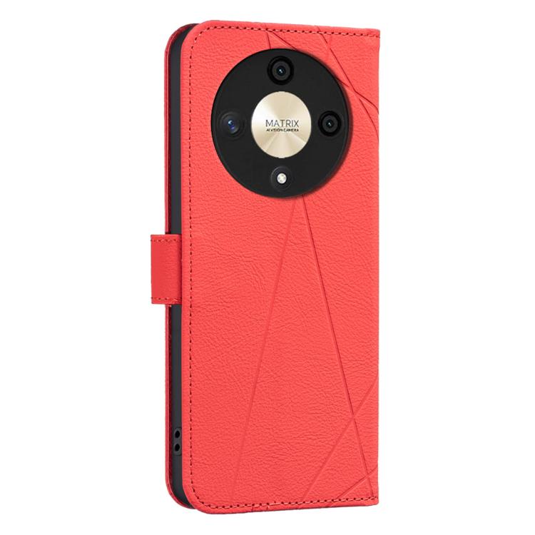 For Honor X9B / Magic6 Lite Geometric Pattern RFID Leather Phone Case