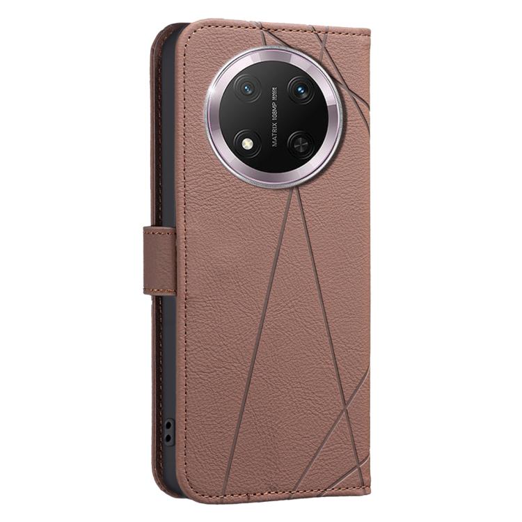 For Honor X9C 5G / Magic7 Lite Geometric Pattern RFID Leather Phone Case