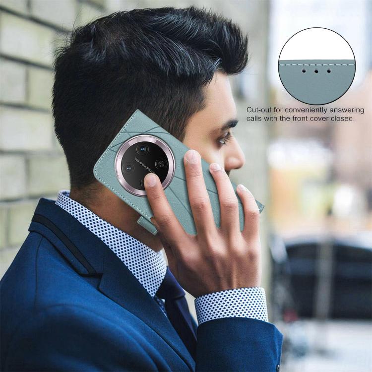 For Honor X9C 5G / Magic7 Lite Geometric Pattern RFID Leather Phone Case