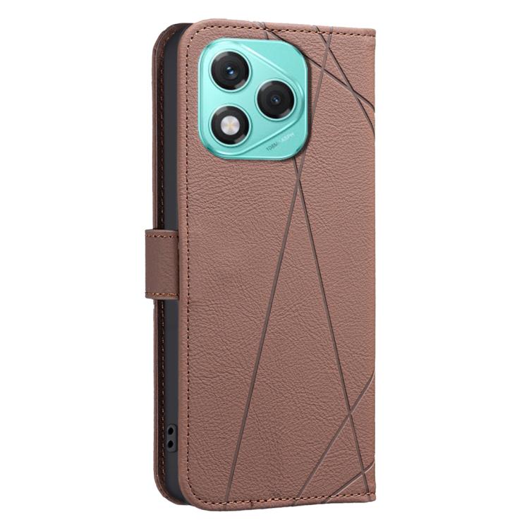 For Honor 400 Lite Global Geometric Pattern RFID Leather Phone Case