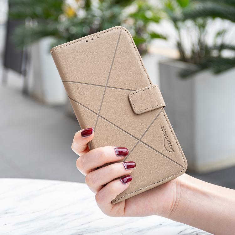For Honor 400 Lite Global Geometric Pattern RFID Leather Phone Case