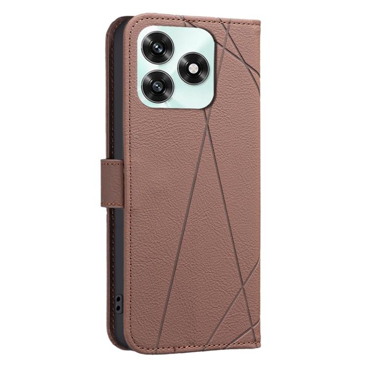 For Honor X5c 4G / X5c Plus Geometric Pattern RFID Leather Phone Case