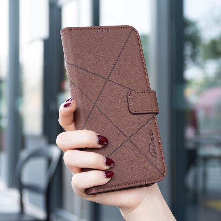 For Honor X5c 4G / X5c Plus Geometric Pattern RFID Leather Phone Case