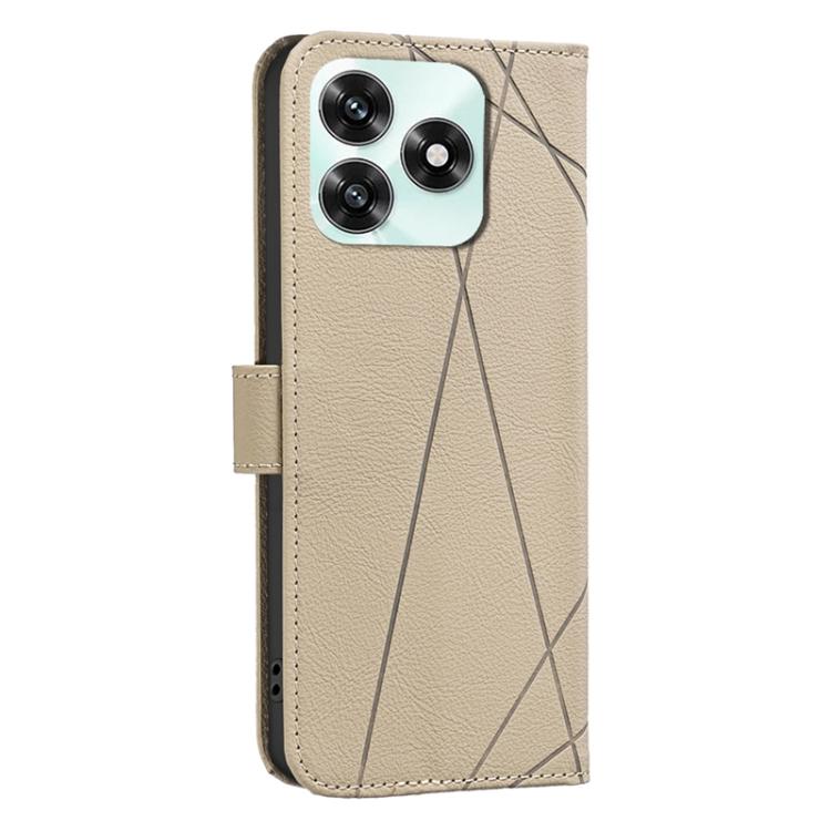 For Honor X5c 4G / X5c Plus Geometric Pattern RFID Leather Phone Case