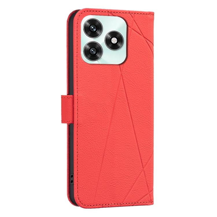 For Honor X5c 4G / X5c Plus Geometric Pattern RFID Leather Phone Case
