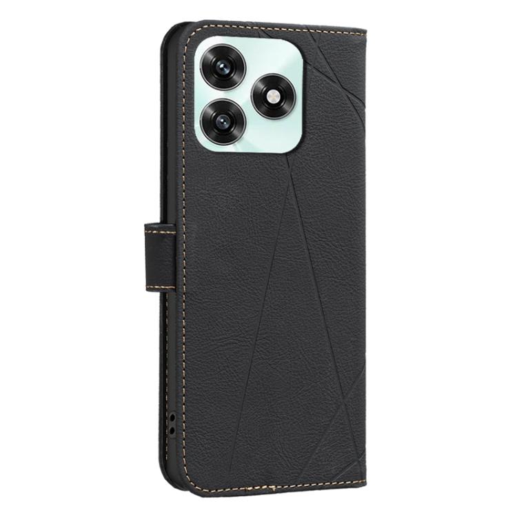 For Honor X5c 4G / X5c Plus Geometric Pattern RFID Leather Phone Case