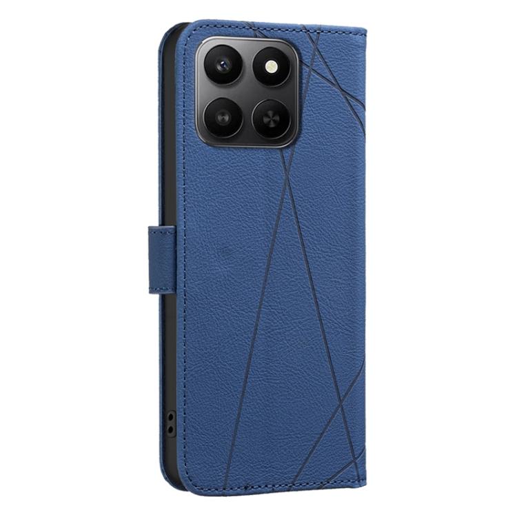 For Honor X7d 5G Geometric Pattern RFID Leather Phone Case
