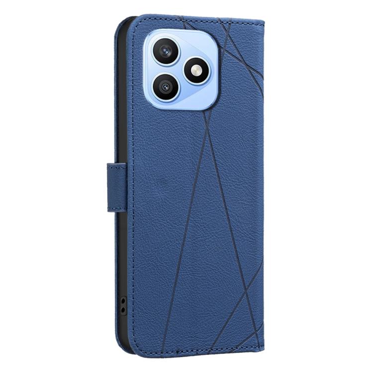 For Honor X8d 4G Geometric Pattern RFID Leather Phone Case