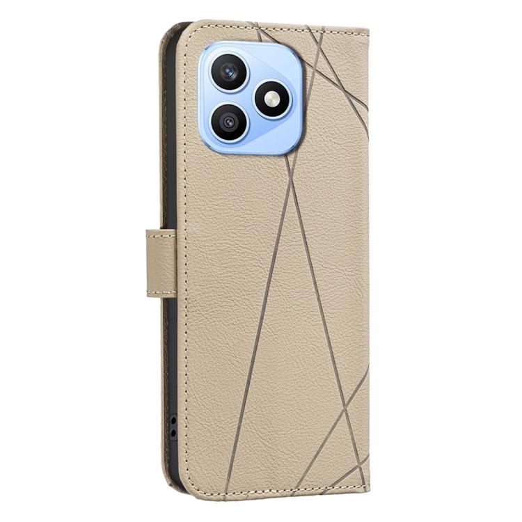 For Honor X8d 4G Geometric Pattern RFID Leather Phone Case