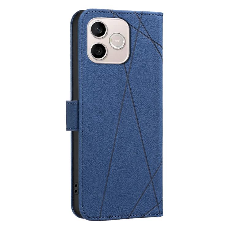 For Honor 600 Lite Global Geometric Pattern RFID Leather Phone Case