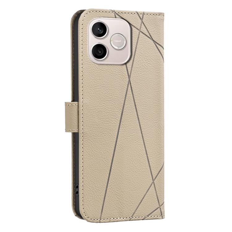 For Honor 600 Lite Global Geometric Pattern RFID Leather Phone Case