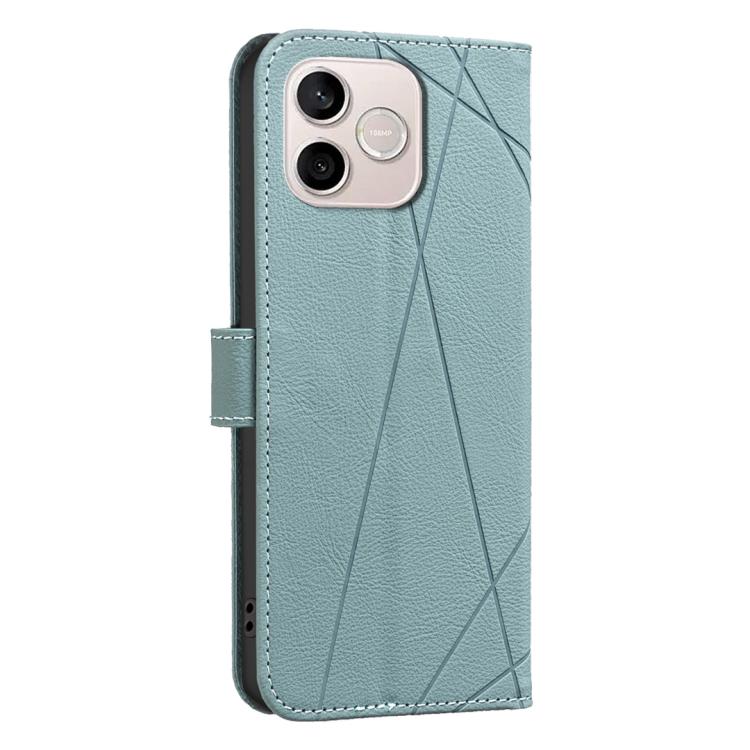 For Honor 600 Lite Global Geometric Pattern RFID Leather Phone Case