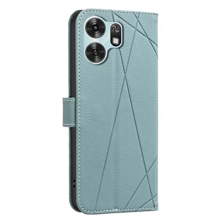 For Honor X6d 5G Geometric Pattern RFID Leather Phone Case