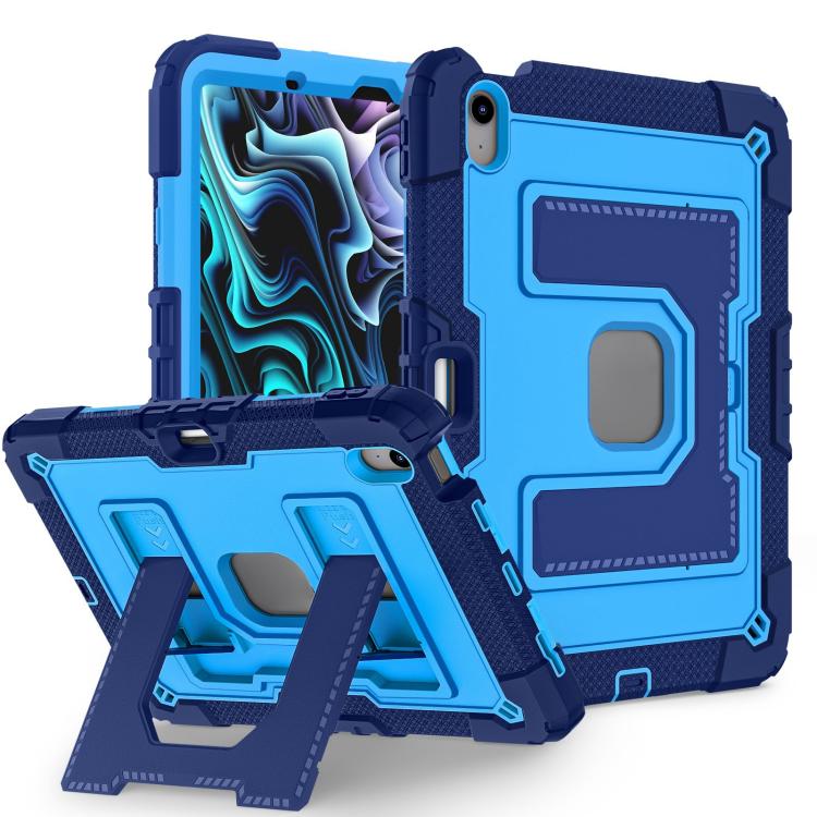 For iPad mini 6 2021 / mini 2024 Big Holder Silicone Hydric PC Tablet Case with Shoulder Strap