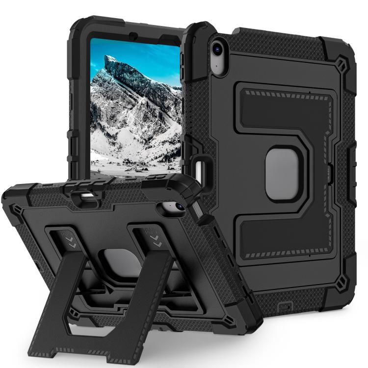 For iPad mini 6 2021 / mini 2024 Big Holder Silicone Hydric PC Tablet Case with Shoulder Strap