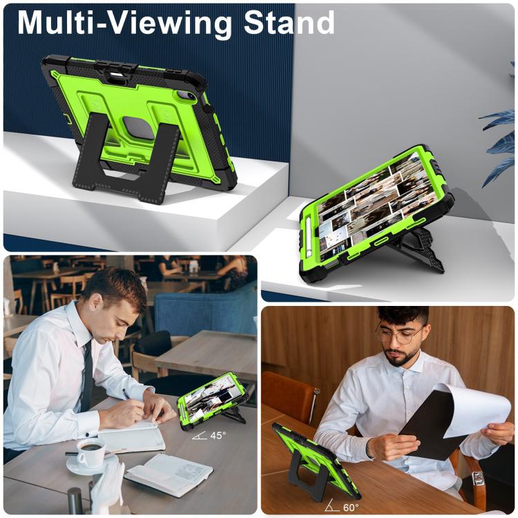 For iPad mini 6 2021 / mini 2024 Big Holder Silicone Hydric PC Tablet Case with Shoulder Strap