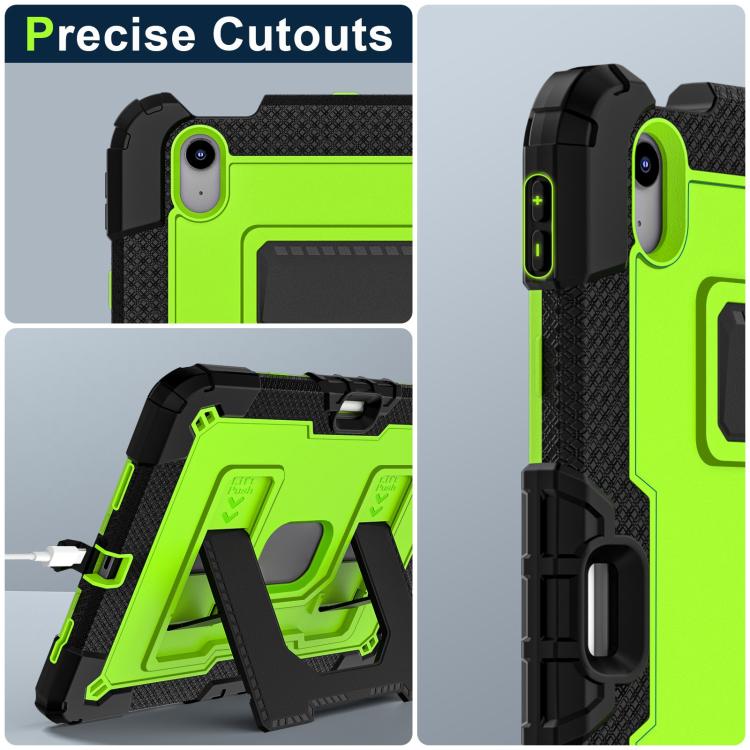For iPad mini 6 2021 / mini 2024 Big Holder Silicone Hydric PC Tablet Case with Shoulder Strap