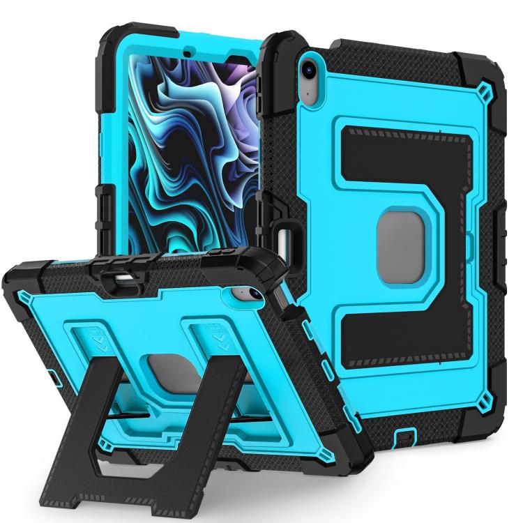 For iPad mini 6 2021 / mini 2024 Big Holder Silicone Hydric PC Tablet Case with Shoulder Strap