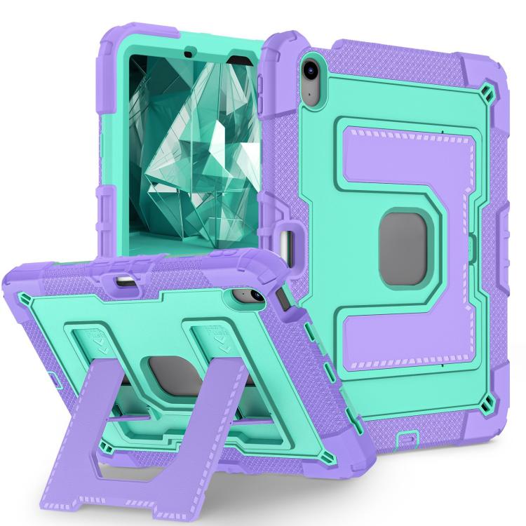 For iPad mini 6 2021 / mini 2024 Big Holder Silicone Hydric PC Tablet Case with Shoulder Strap