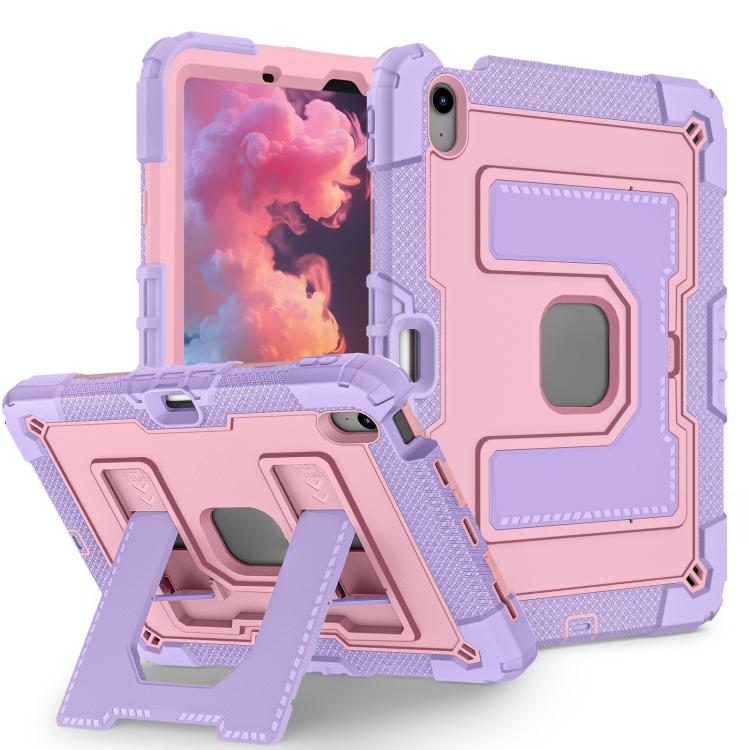 For iPad mini 6 2021 / mini 2024 Big Holder Silicone Hydric PC Tablet Case with Shoulder Strap