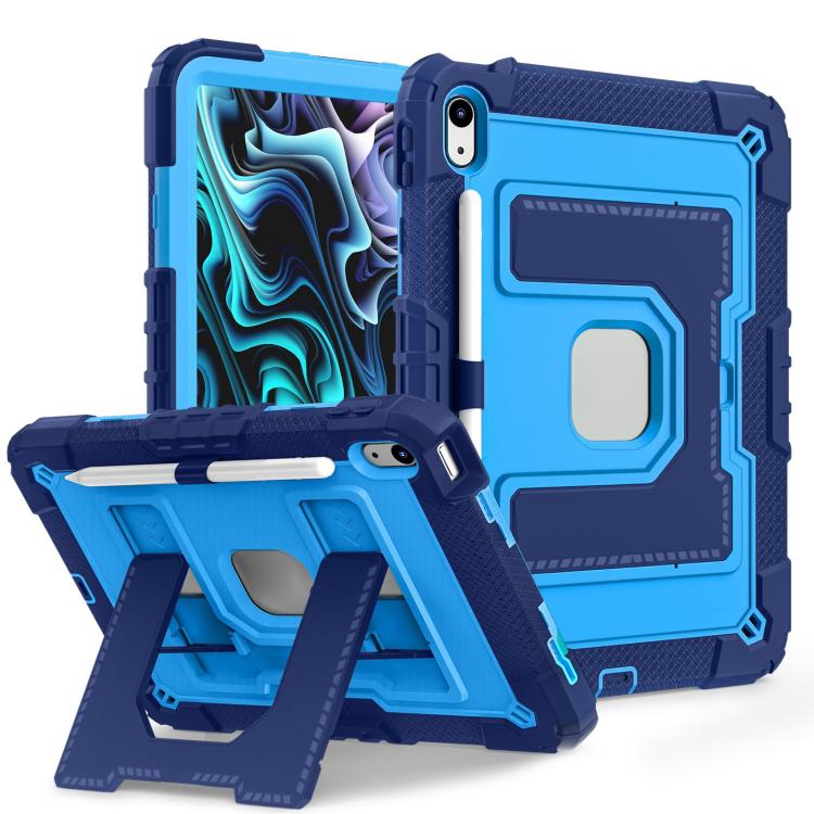 For iPad 2025 / 2022 Big Holder Silicone Hydric PC Tablet Case with Shoulder Strap