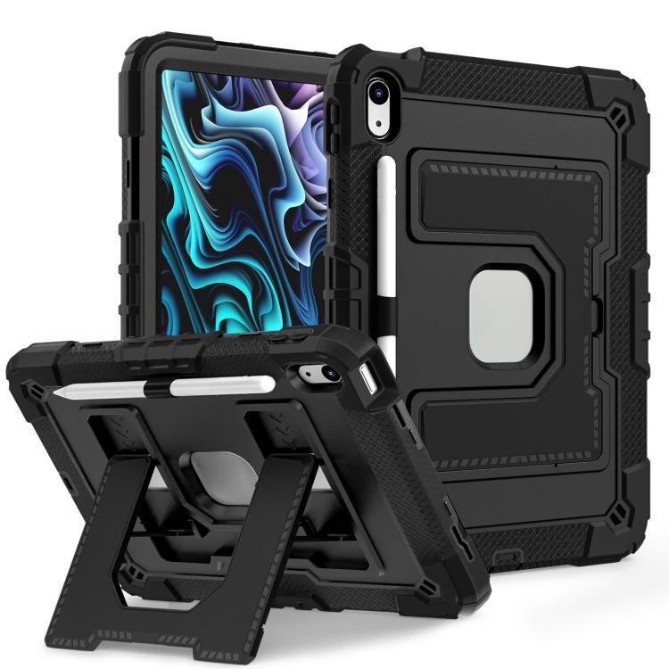 For iPad 2025 / 2022 Big Holder Silicone Hydric PC Tablet Case with Shoulder Strap