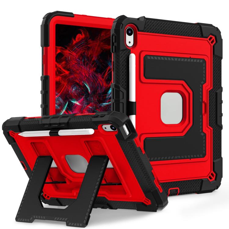 For iPad 2025 / 2022 Big Holder Silicone Hydric PC Tablet Case with Shoulder Strap