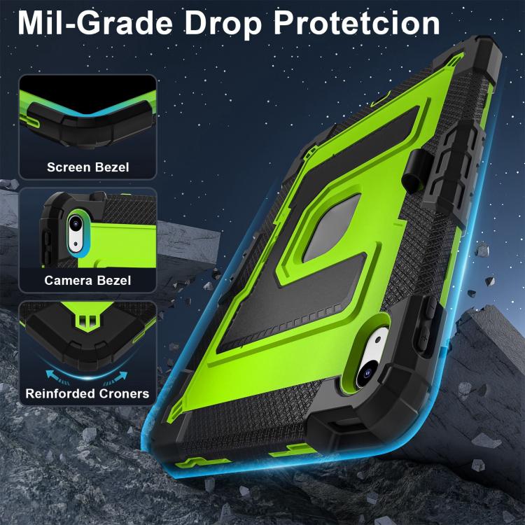 For iPad 2025 / 2022 Big Holder Silicone Hydric PC Tablet Case with Shoulder Strap