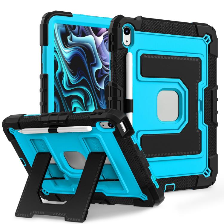 For iPad 2025 / 2022 Big Holder Silicone Hydric PC Tablet Case with Shoulder Strap
