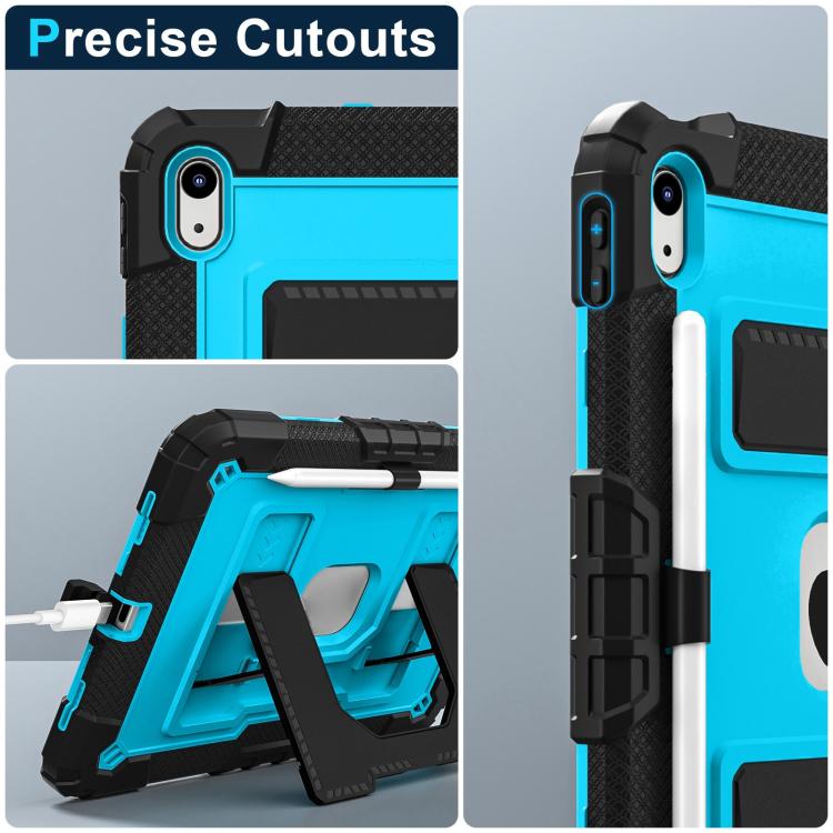 For iPad 2025 / 2022 Big Holder Silicone Hydric PC Tablet Case with Shoulder Strap