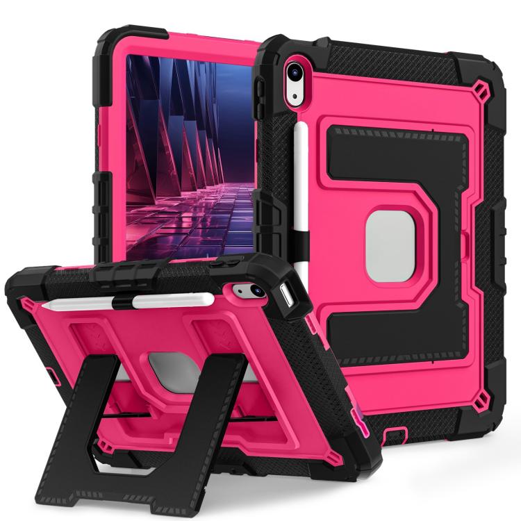 For iPad 2025 / 2022 Big Holder Silicone Hydric PC Tablet Case with Shoulder Strap