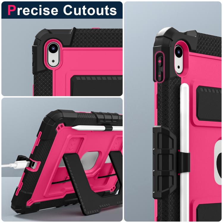 For iPad 2025 / 2022 Big Holder Silicone Hydric PC Tablet Case with Shoulder Strap