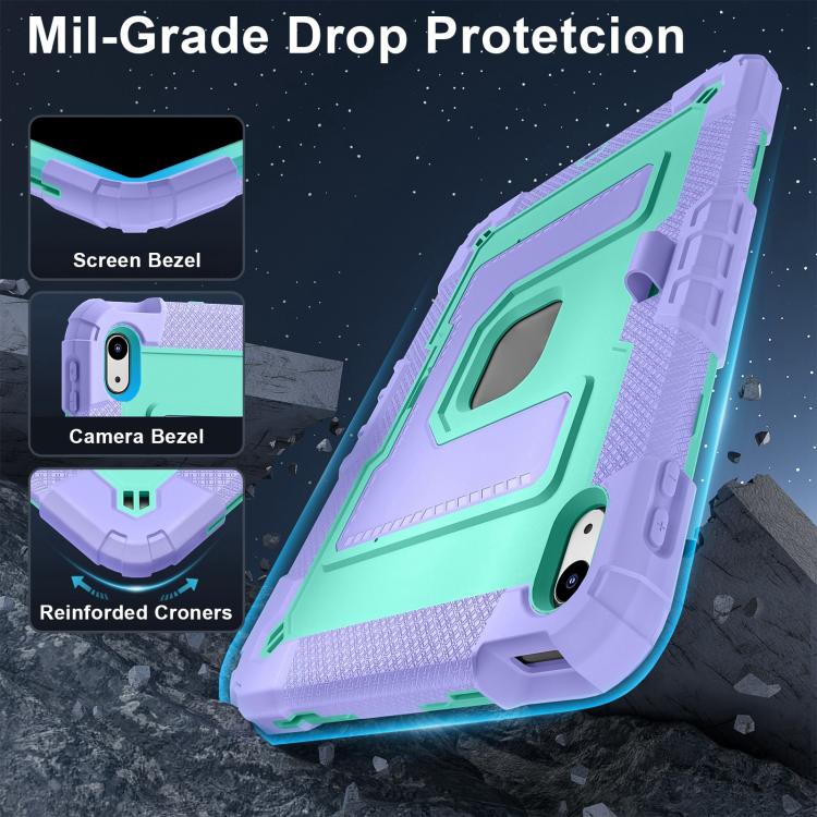 For iPad 2025 / 2022 Big Holder Silicone Hydric PC Tablet Case with Shoulder Strap