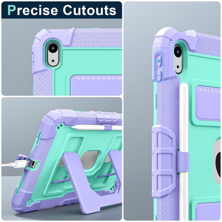 For iPad 2025 / 2022 Big Holder Silicone Hydric PC Tablet Case with Shoulder Strap
